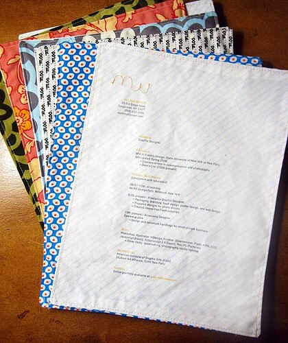 Melissa Washin Sewn Resume